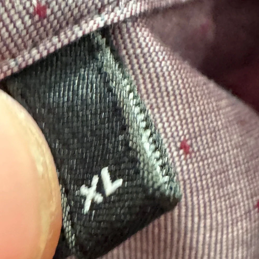 Theory Shirt Mens XL Purple Dotted Cotton Quiet Luxury Preppy Old Money Casual